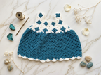 Kid's Dress | Teal & White