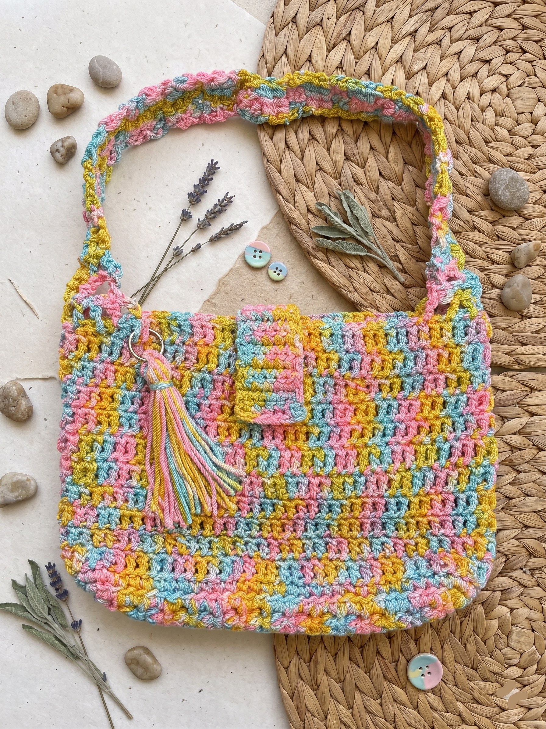 Tote Bag | Pastel Multicolor