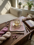 Coaster 2 Pieces | Blush Pink & Warm Ivory