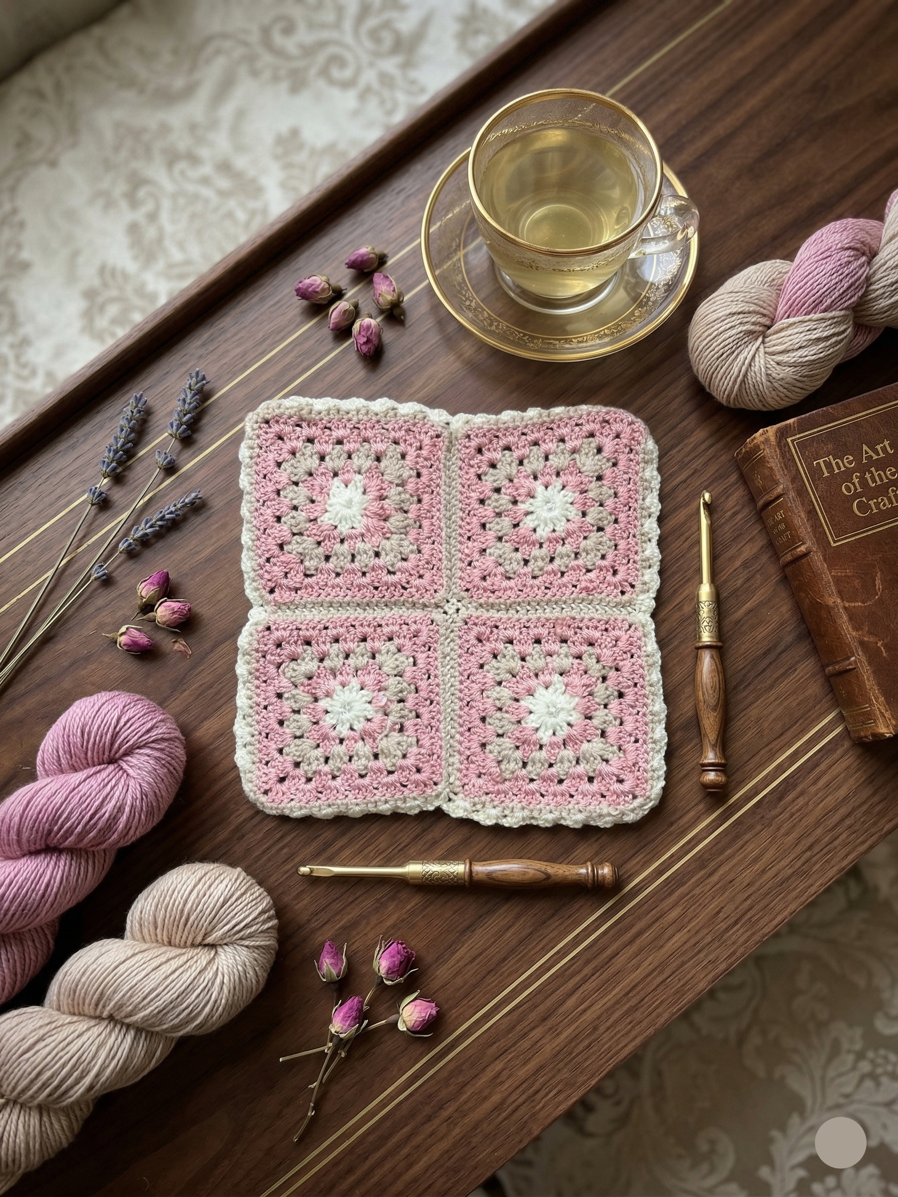 Pink Coaster 2 Pieces