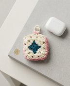 AirPods Case | Off-White, Teal & Pink
