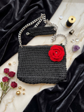 Black Bag | Red Flower