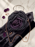 Soiree Flowery Bag | Black