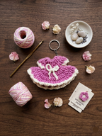 Keychain | Blush Pink & White
