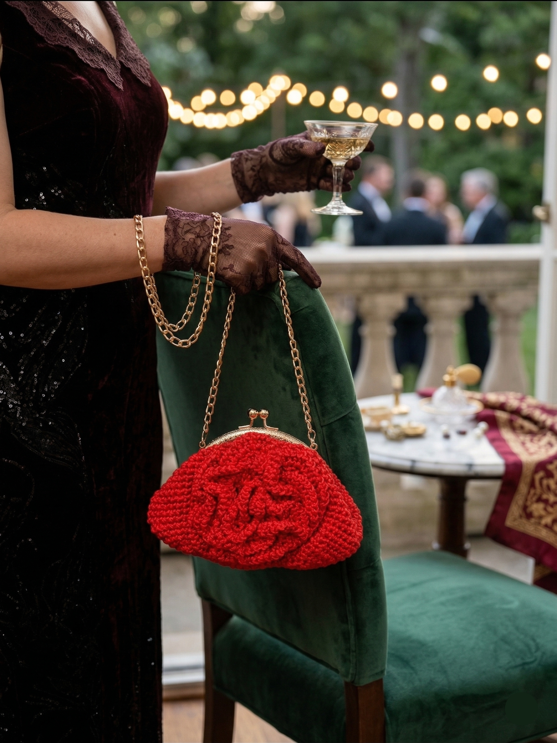 Soiree Bag | Red Flower