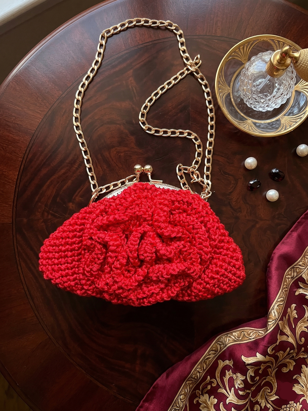 Soiree Bag | Red Flower